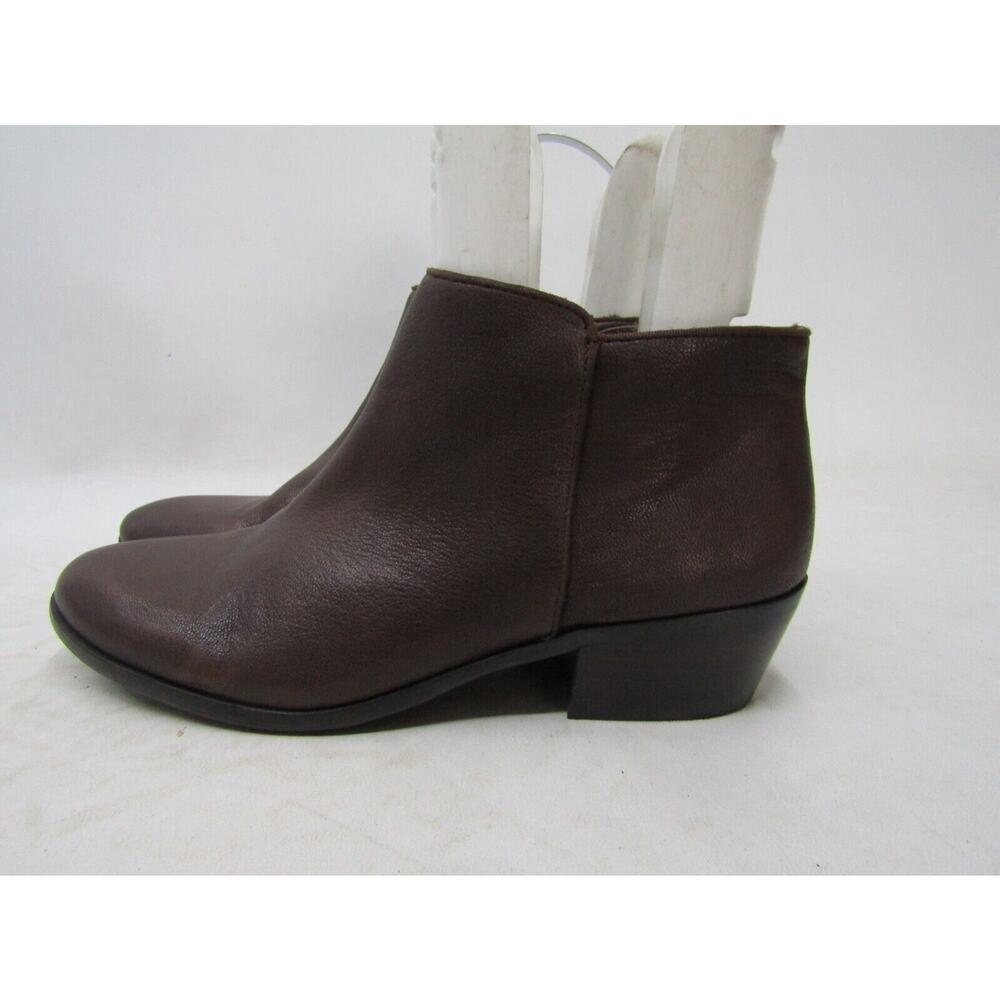 Sam Edelman Womens Size 9 M Brown Leather Zip Ankle Fashion Boots Bootie